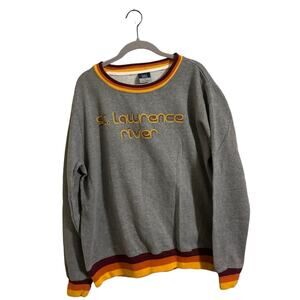 Vintage MV Sport St. Lawrence River Gray Sweatshirt‎ Large